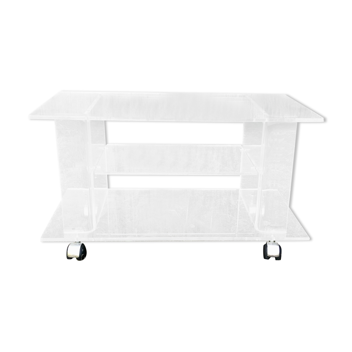 Vintage plexiglass coffee table