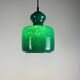 Rare green galaxy glass suspension light by Peill and Putzler 1960
