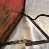 Folding riveted iron table