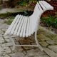 old wood and iron garden bench
