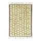 Custom Moroccan Mrirt rug in wool – Golden yellow geometric pattern