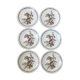 Series of 6 flat plates old model "Thistles" Gien