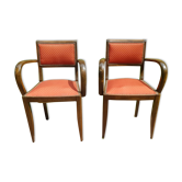 Lot de 2 fauteuils bridge art deco