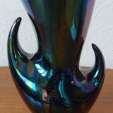 Vase Verceram black 50s/60s