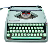 Green lime leaf typewriter hermes