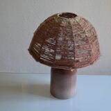 Vintage ceramic and wool lamp
