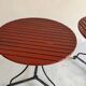 Lot de 2 tables rondes de jardin