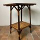 Wood and rattan table