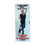 Poster rolled and not folded At the secret service of his majesty James Bond George Lazemby