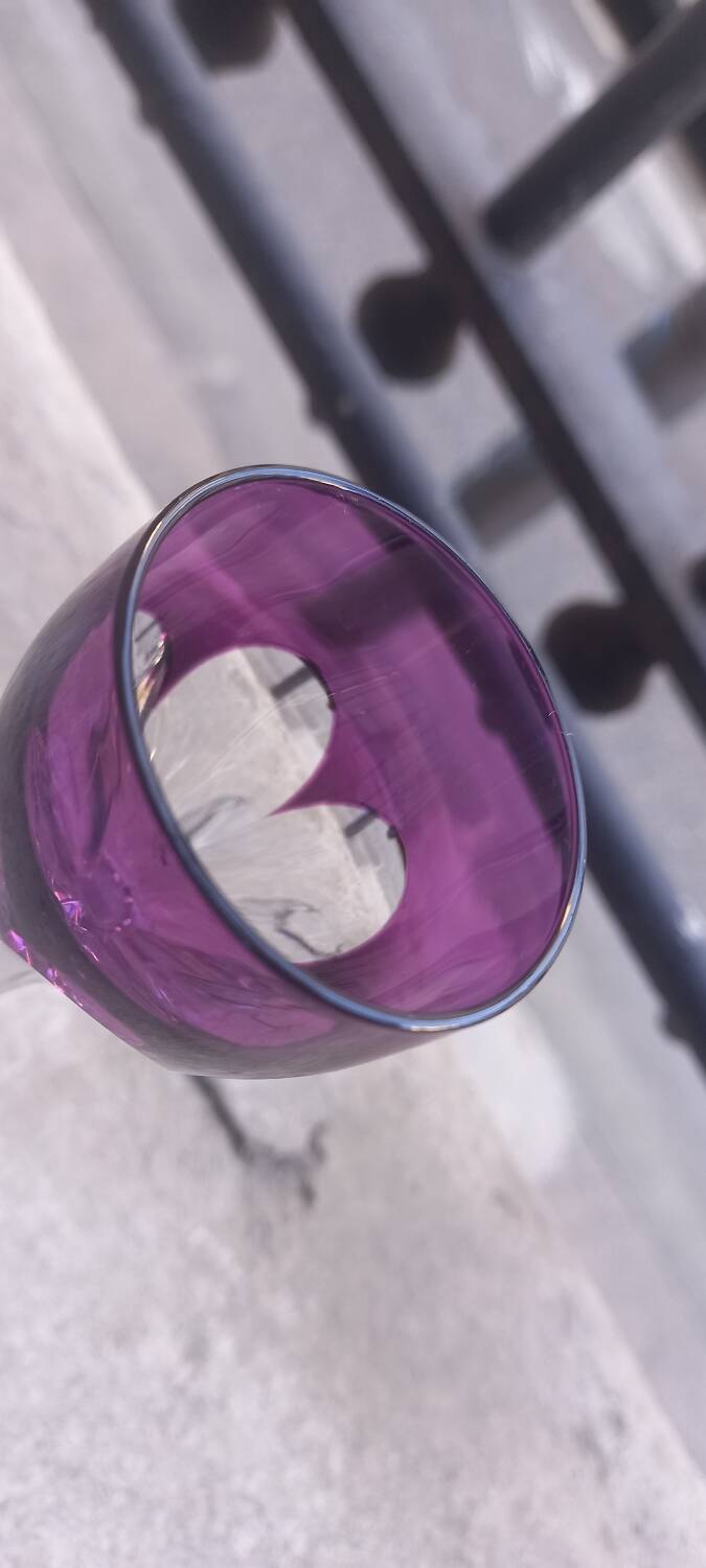 Baccarat Genove Amethyst Crystal Vodka Shot Glass