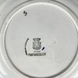 Porcelain salad bowl "Fontainebleau" from Gien, early 20th century