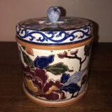 Old box, snuffbox Gien, Peony decoration