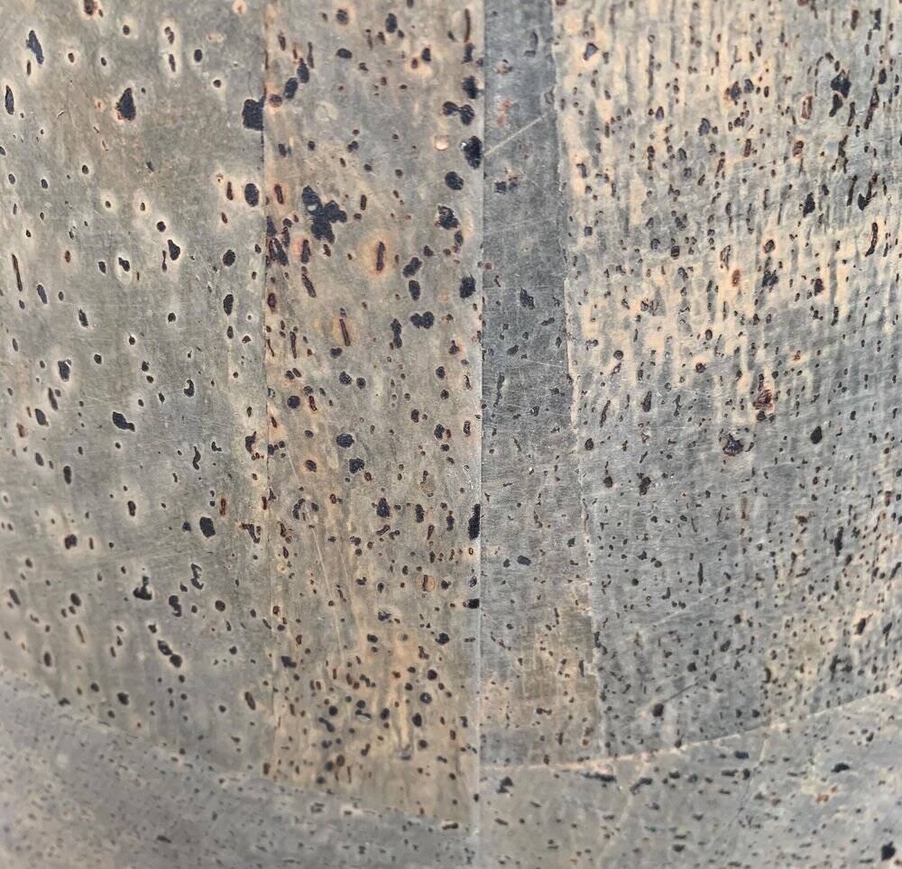 Mid-century German Tiffany glass table lamp by Ingo Maurer, 1960s.