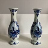 Pair of Delft vases