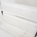 Black and white metal book shelves attrb. to Tomado, Holland, 1950's