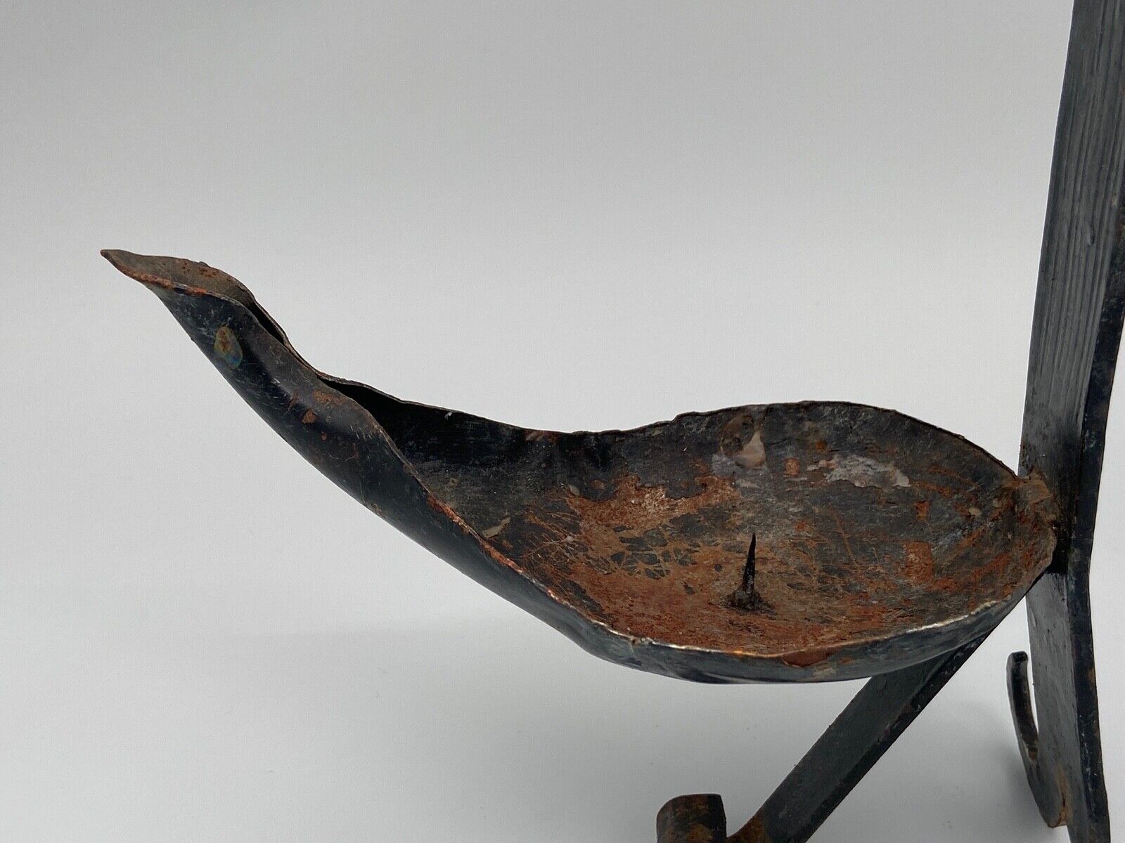 Candlestick brutalist ironwork 1970