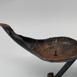 Candlestick brutalist ironwork 1970