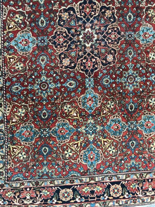Very nice old Persian rug Esfahan fine handmade 150 X 218 CM