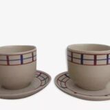 Set of 2 Basque stoneware breakfast cups AMATXI