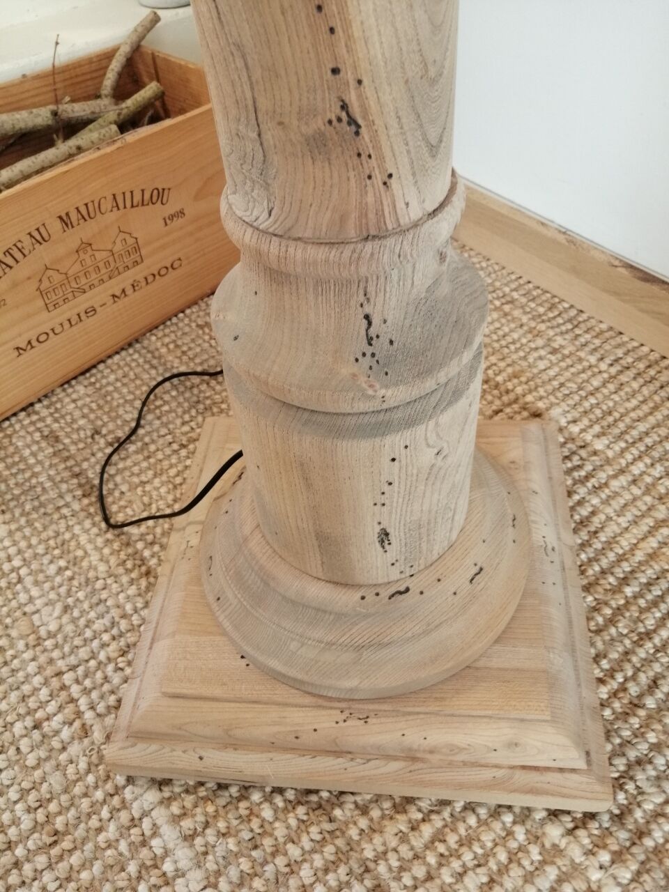 Vintage wooden floor lamp revisited
