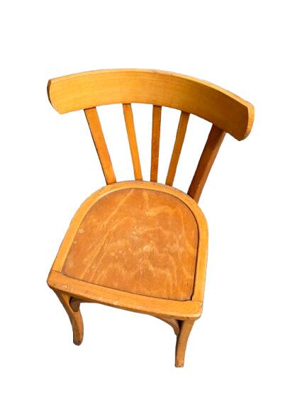 Set of six bistro chairs
