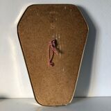 Miroir rétroviseur hexagonal 49x33cm vintage 1960