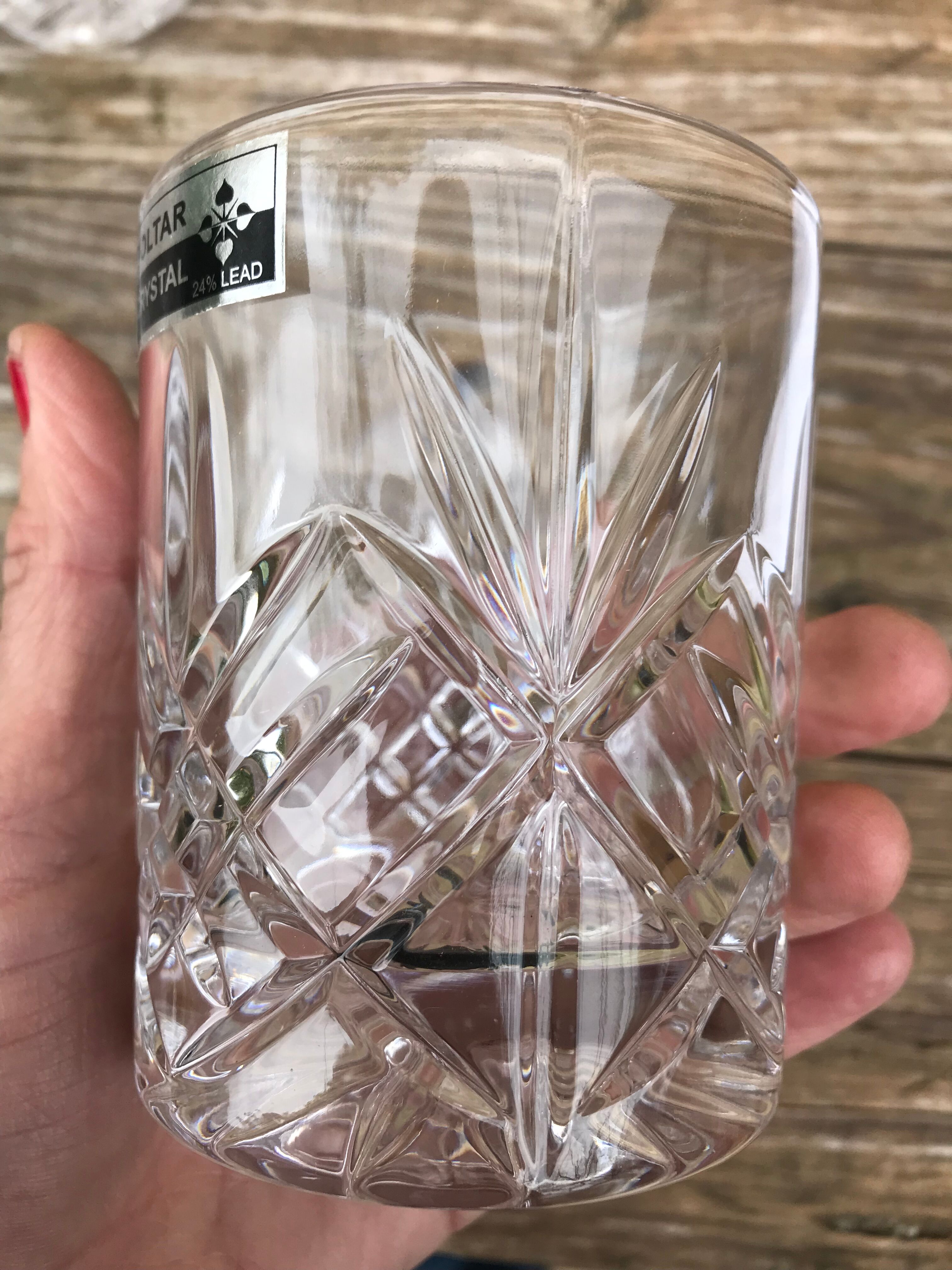 Crystal whisky glasses (x11)