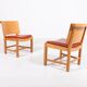 Set of 4 Vintage Architectural Danish chairs