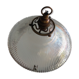 Suspension en verre et laiton
