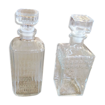 2 carafes à whisky