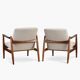 Paire de fauteuils GFM-64, design Edmund Homa