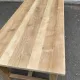 1970s stripped solid oak farmhouse dining table - 210cm