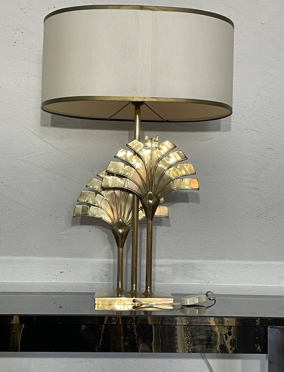 70s palm lamp