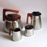 Tea and Coffee set by Axel Enthoven for Demeyere Werkhuizen, Belgium, 1971, Set of 4.