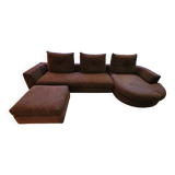 Roche Bobois Preface sofa with matching pouf