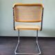 Marcel Breuer tubular frame chair with rattan seating, 70