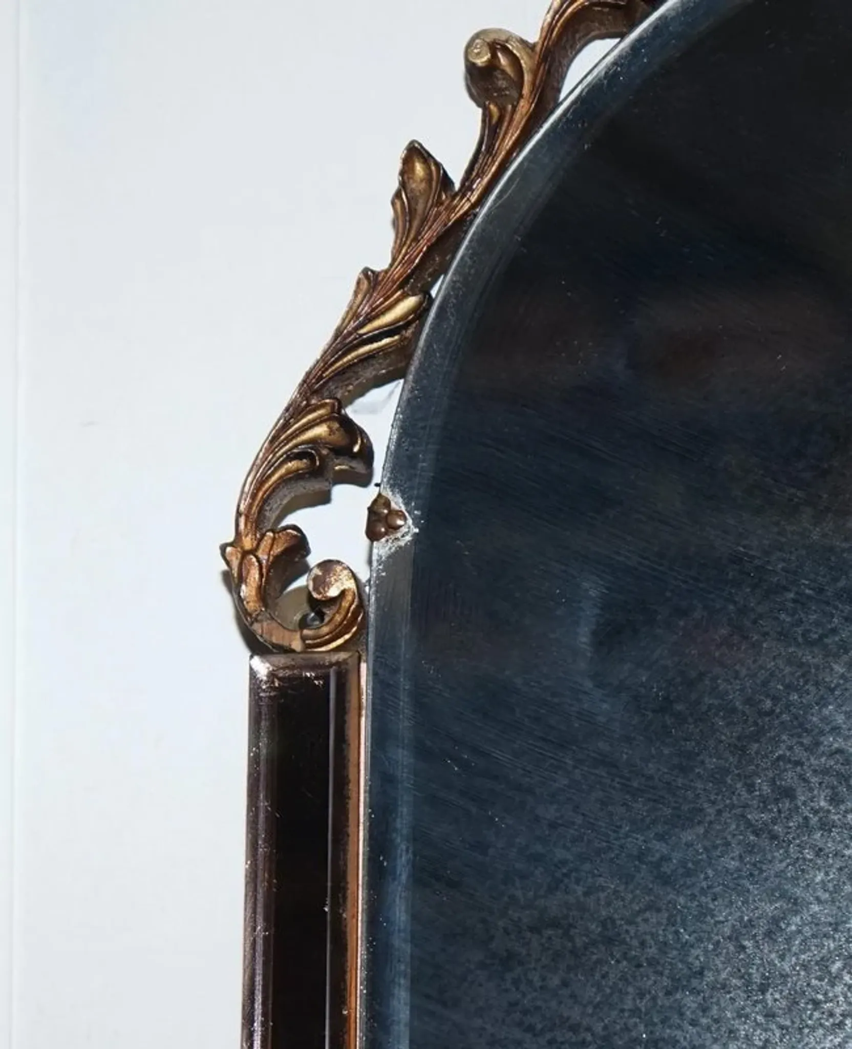 Vintage Art Deco Mirror with Bevelled Glass Panels in Peach by Atsonea, 1960s