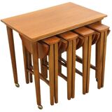 Nesting tables Poul Hundevad vintage mid century