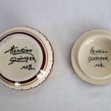 Henriot Quimper earthenware duo coffee service