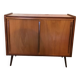 Vintage storage cabinet sliding doors feet compass