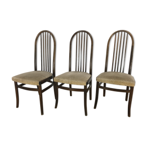 Suite de 3 chaises baumann