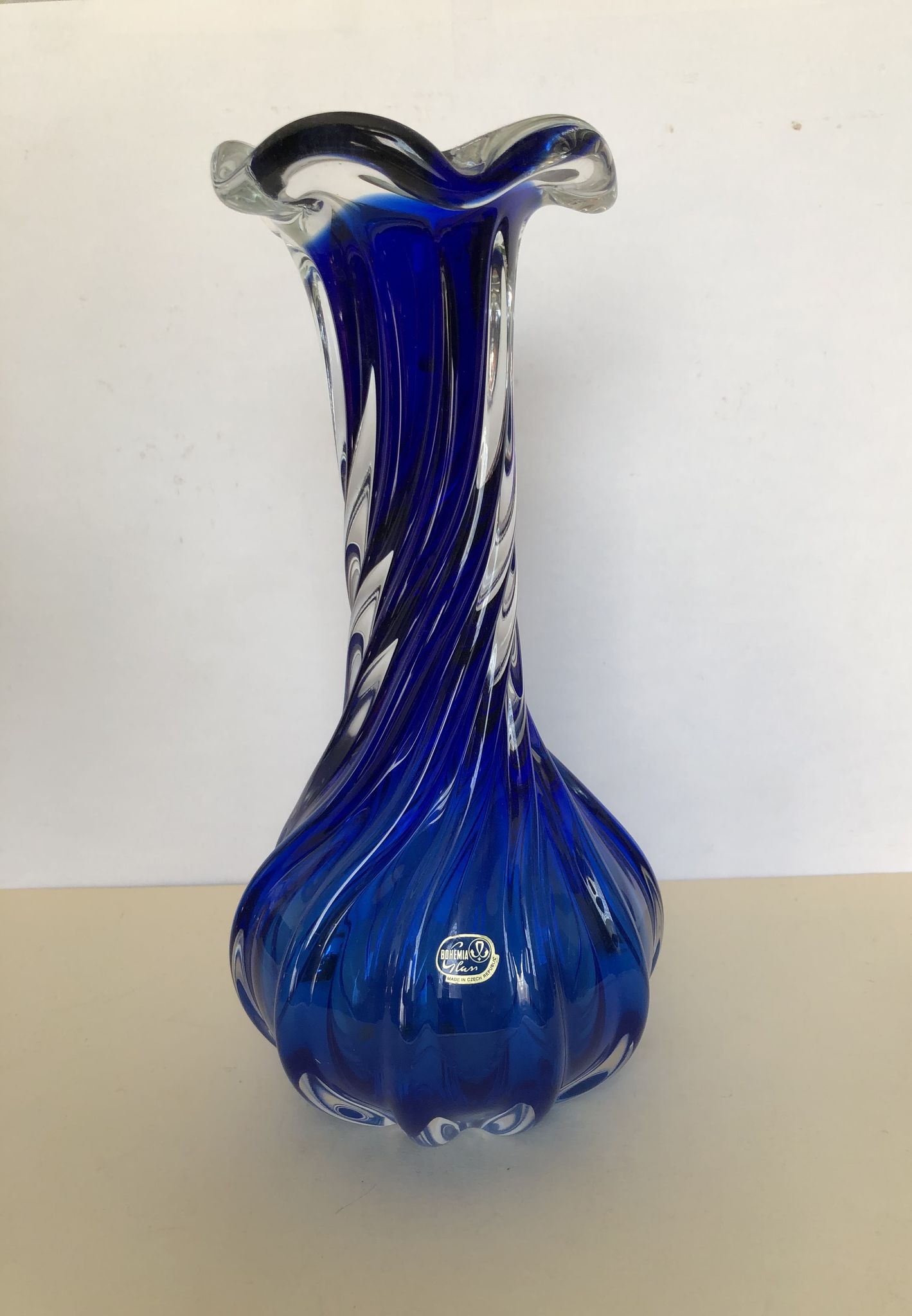 Vase en cristal de bohème