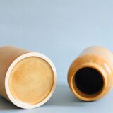 Pair of sandstone pots