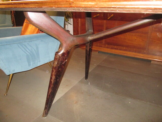 Table with glass top from the 70s