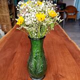 Large green glass vase circa 1950/1960, constantin italy