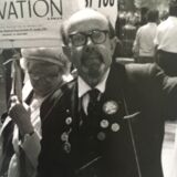 80s photo print. USA demonstration.
