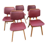 Set of 5 VIntge Pynock Chairs