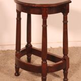 walnut side table in high period style