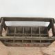 Old bottles rack in wood material