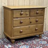 Commode anglaise de la fin XIXème en sapin
